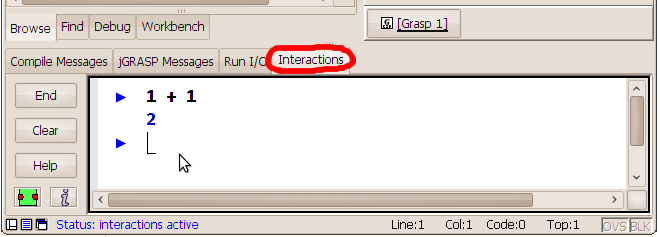 Interactions Pane